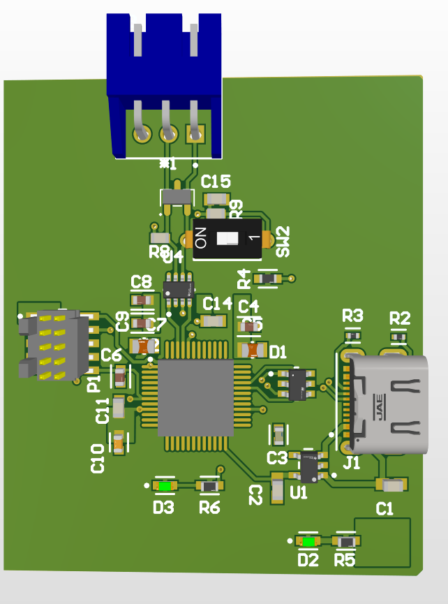 USB-to-CAN adapter PCB